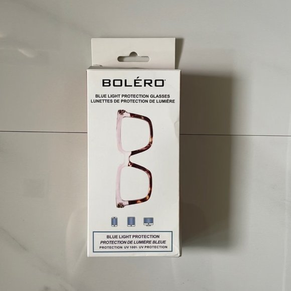 NWT Bolero Blue Light Protection Glasses Clear/Tortoise - Picture 1 of 11